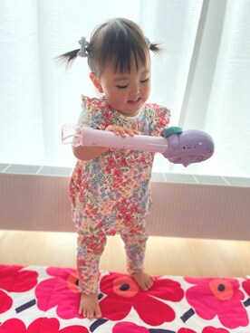 「カラー×コーデ」｜♡can &me♡さん（キッズ・90cm）の春コーディネート