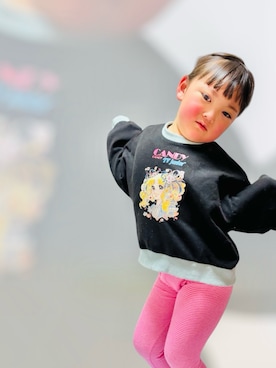 「アイテム（トップス）」を使った、♡can &me♡さん（キッズ・100cm）の冬コーディネート