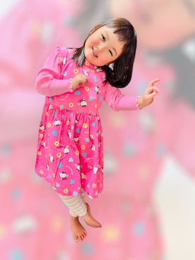 「アイテム（ワンピース）」を使った、♡can &me♡さん（キッズ・100cm）の秋コーディネート