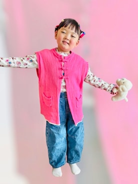 「アイテム（トップス）」を使った、♡can &me♡さん（キッズ・100cm）の秋コーディネート