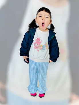 「アイテム（トップス）」を使った、♡can &me♡さん（キッズ・100cm）の秋コーディネート