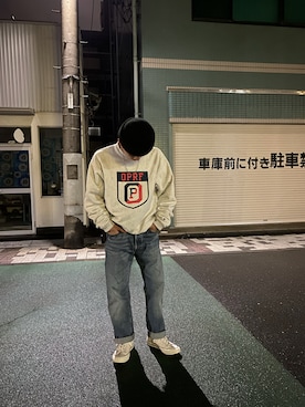 「ct70」｜「アイテム（スウェット）」を使った、あさん（メンズ・162cm）の秋コーディネート