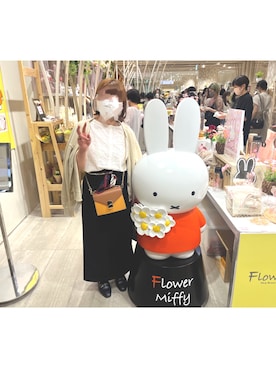 「Adoon plain（アドーンプレーン）のアイテム（スカート）」を使った、のりまき。さん（レディース・147cm）の夏コーディネート
