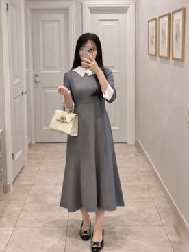 「SAISON DE PAPILLON（セゾンドパピヨン）のアイテム」を使った、saisondepapillon_officialさん（レディース・167cm）の春コーディネート