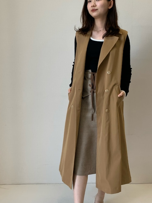 今期◇CADUNE◇トレンチコート セール】 コットンサテン トレンチコート （トレンチコート）｜COMME