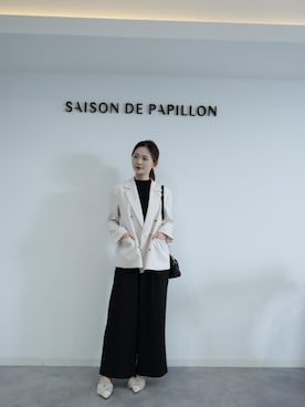 「SAISON DE PAPILLON（セゾンドパピヨン）のアイテム」を使った、saisondepapillon_officialさん（レディース・168cm）の春コーディネート