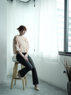 「SAISON DE PAPILLON（セゾンドパピヨン）のアイテム」を使った、saisondepapillon_officialさん（レディース・164cm）の春コーディネート