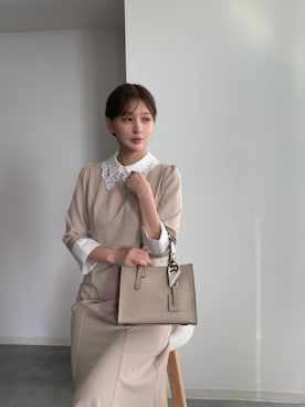 「SAISON DE PAPILLON（セゾンドパピヨン）のアイテム」を使った、saisondepapillon_officialさん（レディース・166cm）の冬コーディネート