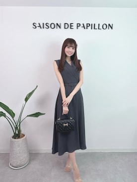 「SAISON DE PAPILLON（セゾンドパピヨン）のアイテム」を使った、saisondepapillon_officialさん（レディース・168cm）の春コーディネート