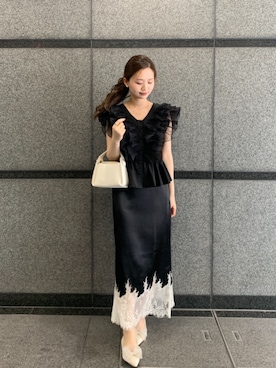 「SAISON DE PAPILLON（セゾンドパピヨン）のアイテム」を使った、saisondepapillon_officialさん（レディース・168cm）の春コーディネート