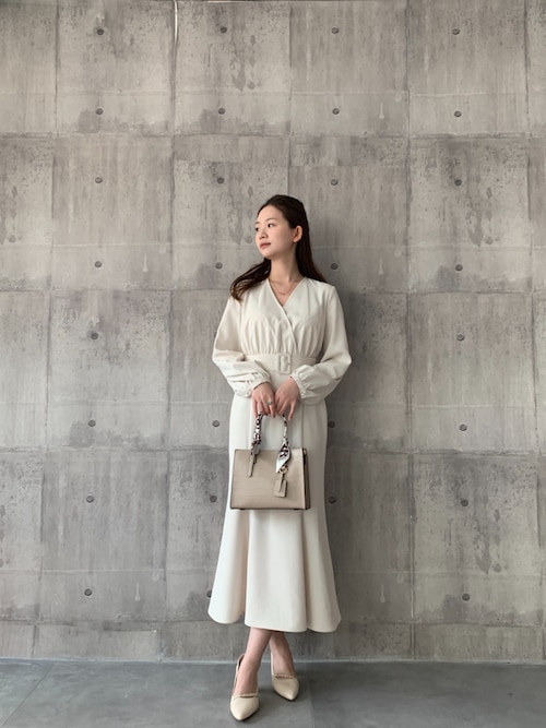 【美しい】【新品未使用】レディース カシュクール　中国風ワンピース レトロ ワンピース レトロワンピース レディース 2色 S-L 長袖 レトロ 韓国