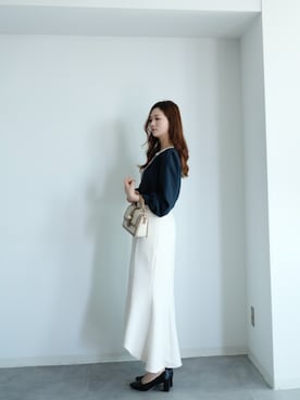 「SAISON DE PAPILLON（セゾンドパピヨン）のアイテム」を使った、saisondepapillon_officialさん（レディース・164cm）の春コーディネート