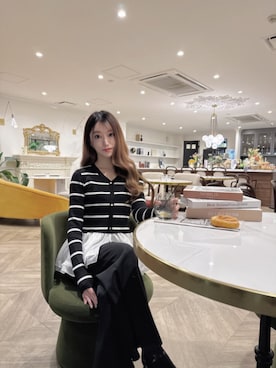 「SAISON DE PAPILLON（セゾンドパピヨン）のアイテム」を使った、saisondepapillon_officialさん（レディース・166cm）の春コーディネート