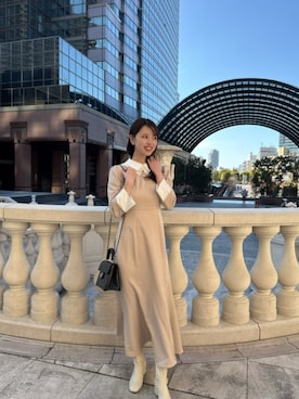 「SAISON DE PAPILLON（セゾンドパピヨン）のアイテム」を使った、saisondepapillon_officialさん（レディース・165cm）の春コーディネート