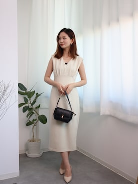 「SAISON DE PAPILLON（セゾンドパピヨン）のアイテム」を使った、saisondepapillon_officialさん（レディース・164cm）の春コーディネート