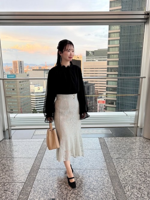 SAISON DE PAPILLONのスカートを使ったコーディネート(ZOZOTOWN Yahoo