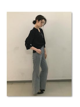 「SAISON DE PAPILLON（セゾンドパピヨン）のアイテム」を使った、saisondepapillon_officialさん（レディース・162cm）の春コーディネート