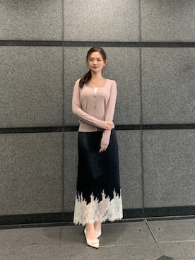 「SAISON DE PAPILLON（セゾンドパピヨン）のアイテム」を使った、saisondepapillon_officialさん（レディース・168cm）の春コーディネート