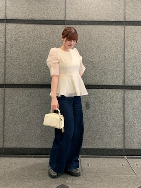 「SAISON DE PAPILLON（セゾンドパピヨン）のアイテム」を使った、saisondepapillon_officialさん（レディース・164cm）の春コーディネート