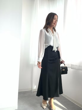 「SAISON DE PAPILLON（セゾンドパピヨン）のアイテム」を使った、saisondepapillon_officialさん（レディース・165cm）の春コーディネート