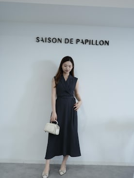 「SAISON DE PAPILLON（セゾンドパピヨン）のアイテム」を使った、saisondepapillon_officialさん（レディース・168cm）の春コーディネート