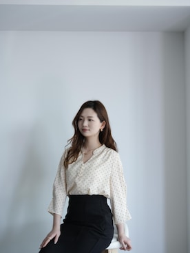 「SAISON DE PAPILLON（セゾンドパピヨン）のアイテム」を使った、saisondepapillon_officialさん（レディース・168cm）の春コーディネート