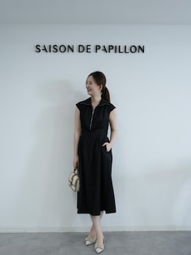 「SAISON DE PAPILLON（セゾンドパピヨン）のアイテム」を使った、saisondepapillon_officialさん（レディース・168cm）の春コーディネート