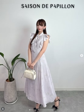 「SAISON DE PAPILLON（セゾンドパピヨン）のアイテム」を使った、saisondepapillon_officialさん（レディース・166cm）の春コーディネート