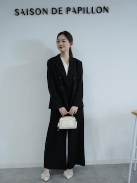 「SAISON DE PAPILLON（セゾンドパピヨン）のアイテム」を使った、saisondepapillon_officialさん（レディース・168cm）の春コーディネート