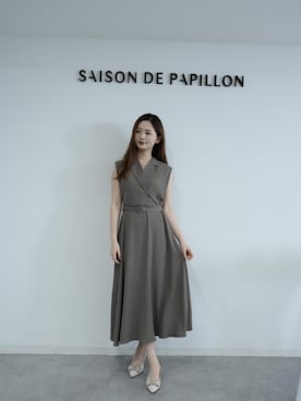 「SAISON DE PAPILLON（セゾンドパピヨン）のアイテム」を使った、saisondepapillon_officialさん（レディース・168cm）の春コーディネート