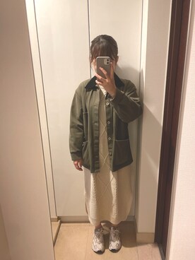 「chocomee（チョコミー）のアイテム（ワンピース/ドレス）」を使った、Hiさん（レディース・151cm）の秋コーディネート