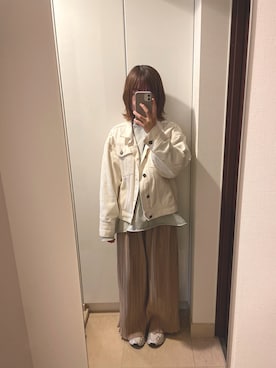 「chocomee（チョコミー）のアイテム（パンツ）」を使った、Hiさん（レディース・151cm）の秋コーディネート