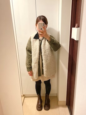 「chocomee（チョコミー）のアイテム」を使った、Hiさん（レディース・152cm）の冬コーディネート