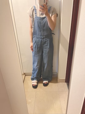 「SHAKA」｜「アイテム（オールインワン・サロペット）」を使った、Hiさん（レディース・151cm）の夏コーディネート