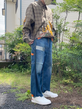 「doublet（ダブレット）のアイテム（シャツ/ブラウス）」を使った、れさん（メンズ・172cm）の夏コーディネート