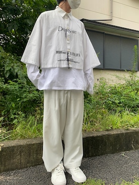 「doublet（ダブレット）のアイテム（シャツ/ブラウス）」を使った、れさん（メンズ・172cm）の夏コーディネート