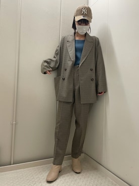 「キャップ女子」｜ノンさん（レディース・159cm）の夏コーディネート