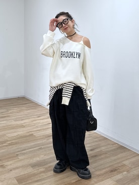 「FREE'S MART（フリーズマート）のアイテム（バッグ）」を使った、sakura_さん（レディース・155cm）の冬コーディネート