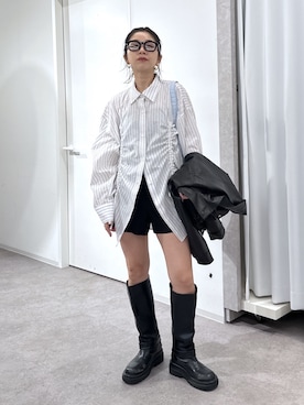 「FREE'S MART（フリーズマート）のアイテム（パンツ）」を使った、sakura_さん（レディース・155cm）の春コーディネート