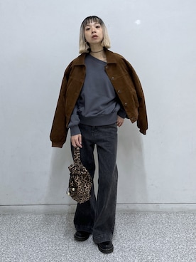 「FREE'S MART（フリーズマート）のアイテム（トートバッグ）」を使った、sakura_さん（レディース・155cm）の秋コーディネート