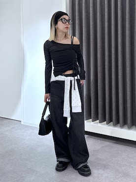 「FREE'S MART（フリーズマート）のアイテム（パンツ）」を使った、sakura_さん（レディース・155cm）の春コーディネート