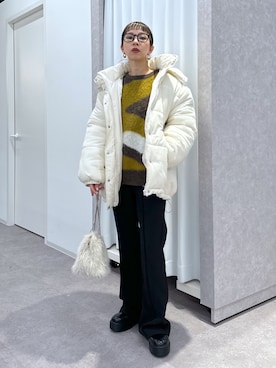 「FREE'S MART（フリーズマート）のアイテム（その他アウター）」を使った、sakura_さん（レディース・155cm）の冬コーディネート