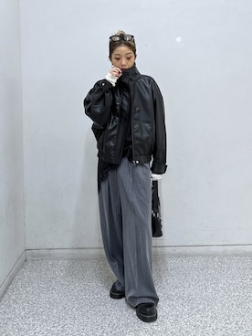 「FREE'S MART（フリーズマート）のアイテム（パンツ）」を使った、sakura_さん（レディース・155cm）の秋コーディネート