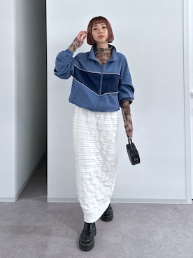 「FREE'S MART（フリーズマート）のアイテム（ナイロンジャケット）」を使った、sakura_さん（レディース・155cm）の春コーディネート