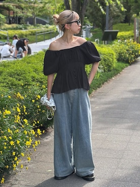 「メガネ女子」｜sakura_さん（レディース・155cm）の春コーディネート