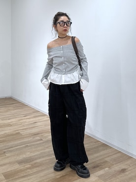 「FREE'S MART（フリーズマート）のアイテム（バッグ）」を使った、sakura_さん（レディース・155cm）の春コーディネート