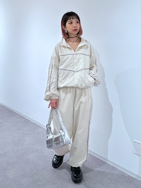 「FREE'S MART（フリーズマート）のアイテム（ナイロンジャケット）」を使った、sakura_さん（レディース・155cm）の春コーディネート