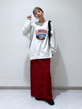 「ハロウィン」｜「アイテム（スウェット）」を使った、sakura_さん（レディース・155cm）の秋コーディネート