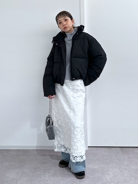 「FREE'S MART（フリーズマート）のアイテム（ジャケット/アウター）」を使った、sakura_さん（骨格ナチュラル・レディース・155cm）の冬コーディネート
