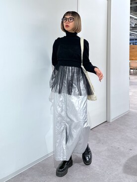 「メタリック」｜sakura_さん（レディース・155cm）の冬コーディネート